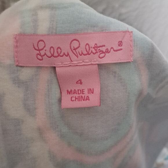 Lilly Pulitzer Blue Abigail Shift Dress Multi Sea Jewels 4 - Picture 10 of 10